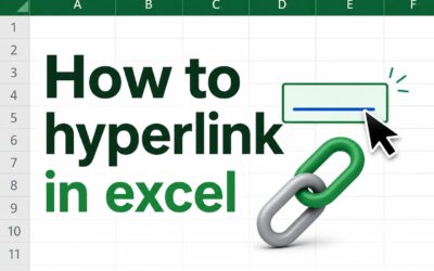 How to Hyperlink in Excel